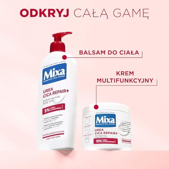 mixa كريم إصلاح يوريا سيكا + كريم متجدد، 400 مل - Image 2